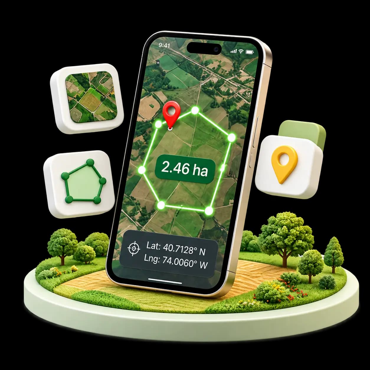 GPS Field Area Measure Mobile App